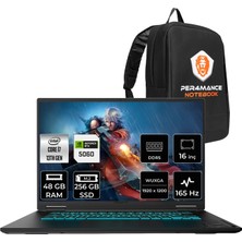 Gigabyte Gaming A16 I7 13620H RTX5060 8gb 48GB Ram 256GB SSD 16" Fhd+ 165Hz Freedos A16CVHP331 Gaming Laptop + Per4 Çanta