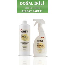 OBST Doğal Temizlik Fırsat Paketi Sıvı Limon Tuzu 1 L + Sprey Limon Tuzu Limon Ferahlığı 500 ml (2'li Set)