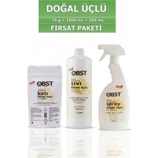 OBST Doğal Temizlik Fırsat Paketi Limon Tuzu 1 L + Sprey Limon Tuzu Limon Ferahlığı 500 ml + Katı Limon Tuzu 75 G (3'lü Set)