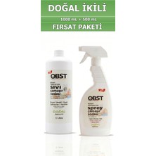 OBST Doğal Temizlik Fırsat Paketi Sıvı Çamaşır Sodası 1 L + Sprey Çamaşır Sodası Beyaz Sabun 500 ml (2'li Set)