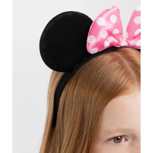 Mey İthalat Mey Ithalat® Pembe Fiyonklu Minnie Mouse Tacı Kulak