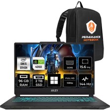 MSI Msı Cyborg 15 I5 13420H RTX4050 6gb 96GB Ram 2tb SSD 15.6" Fhd 144Hz WIN11 Pro A13VE2268XTRNNP434 Gaming Laptop + Per4 Çanta