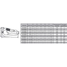 Mey İthalat Mey Ithalat® Karabina Vidalı 7 mm ( 5 Adet )