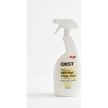 OBST Sprey Limon Tuzu Limon Ferahlığı Mutfak,banyo,tuvalet  Için Doğal Temizlik 12'li Paket Stok Paketi (12 x 500 Ml)