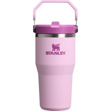 Stanley Iceflow Flip Straw Tumbler Pipetli Termos Bardak, Kiraz Çiçeği (Cherry Blossom), 0.60 Litre