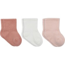 Mey İthalat Mey Ithalat® Cherry Girl 3'lü Penye Soket Çorap 10138 Pudra