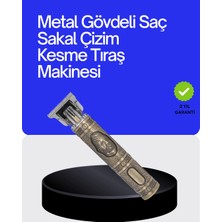 Mey İthalat Mey Ithalat® Kompakt Tasarımlı, Güçlü Motorlu Saç Sakal Kesme Makinesi ve 4 Kılavuz Tarak
