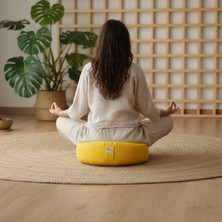 Yoga Meditasyon Minderi-T1 Karabuğday Dolgulu Sarı 35CM