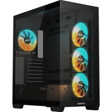 Gigabyte C500P St 50MM Soğutma Mesafeli Rgb Cam Mid-Tower Kasa (Siyah)