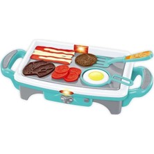 Svoria Store Mey Ithalat® QF2908P-1-QF2908G-1 Işıklı Aksesuarlı Teppanyaki Izgara -Vardem Oyuncak