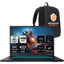 Gigabyte Gaming A16 I7 13620H RTX5060 8gb 48GB Ram 4tb SSD 16" Fhd+ 165Hz Freedos A16CVHP335 Gaming Laptop + Per4 Çanta