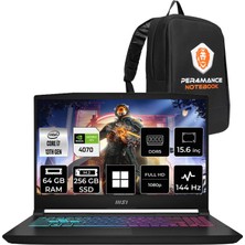MSI Msı Katana 15 I7 13620H RTX4070 8gb 64GB Ram 256GB SSD 15.6" Fhd 144Hz WIN11 Pro B13VGK1610TRP421 Gaming Laptop + Per4 Çanta