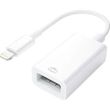 MarkEntegra Ipad Iphone Lightning Uyumlu USB Girişli Otg Çevirici Adaptör (Flash Bellek-Mouse-Klavye Bağlamak Için)