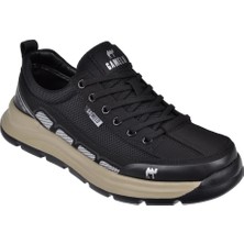 Gamelu Hafif Taban Erkek Spor Ayakkabı Sneaker Ek-Forget   Siyah