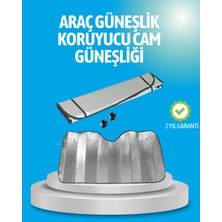 Mey İthalat Mey Ithalat® Gelişmiş Yansıtıcılı Katlanabilir Araç Güneşliği – Alüminyum & Süngerli Izolasyon Teknolojisi