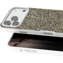 Svoria Store Mey Ithalat®   iPhone 17 Pro Max Bright Simli Kapak - Çöl Titanyum
