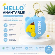 Duman Hello Ayna & Saç Fırçası Anahtarlık – Katlanabilir Mini Cep Tarağı