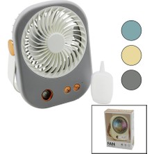 sbodurhome Su Spreyli USB Mini Fan 15.5X12CM Masa Üstü USB Şarjlı 2in1 Kulp=taşıma - Duruş 3 Kademe Hı