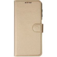 Svoria Store Mey Ithalat®   iPhone 14 Pro Kılıf Trend S Plus Kapaklı Kılıf - Gold