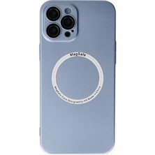 Svoria Store Mey Ithalat®   iPhone 12 Pro Kılıf Jack Magneticsafe Lens Silikon - Sierra Blue