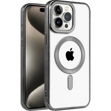 Svoria Store Mey Ithalat®   iPhone 15 Pro Max Kılıf Kronos Magsafe Kapak - Siyah