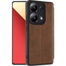 Svoria Store Mey Ithalat®   Redmi Note 13 4g Kılıf Flip Cover - Taba