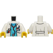 LEGO Minifigür Parçaları: Torso, Vücut, Gövde: 973PB6090C01
