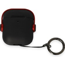 Svoria Store Mey Ithalat®   Airpods 2 (2.nesil) Cool Kılıf - Siyah-Kırmızı