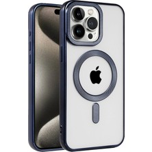 Svoria Store Mey Ithalat®   iPhone 15 Pro Kılıf Kronos Magsafe Kapak - Lacivert