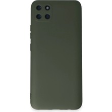 Svoria Store Mey Ithalat®  Realme C11 Kılıf Nano Içi Kadife Silikon - Koyu Yeşil