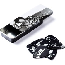 Jim Dunlop Jimi Hendrix Silver Portrait 6lı Pena Seti (Heavy)