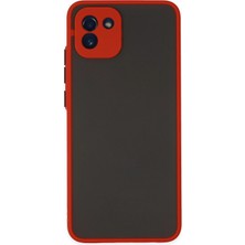 Svoria Store Mey Ithalat®  Samsung Galaxy A03 Kılıf Montreal Silikon Kapak - Kırmızı