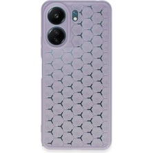 Svoria Store Mey Ithalat®   Redmi 13C Kılıf Petek Silikon Kapak - Lila