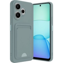 Svoria Store Mey Ithalat®   Redmi 13 4g Kılıf Kelvin Kartvizitli Silikon - Açık Yeşil