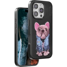 Svoria Store Mey Ithalat®   iPhone 16 Pro Cute Desenli Kapak - Siyah