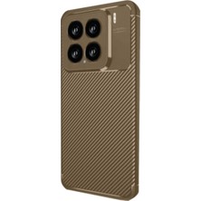 Svoria Store Mey Ithalat®   Mi 15 Kılıf Auto Focus Karbon Kapak - Kahverengi