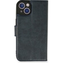 Svoria Store Mey Ithalat®   iPhone 14 Kılıf Trend S Plus Kapaklı Kılıf - Lacivert
