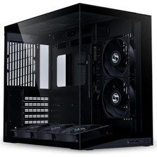 Lian Li O11 Dynamic Mini V2 Flow Bilgisayar Kasası Siyah | Kompakt Atx Orta Boy Kasa, Iki Bölmeli Ta