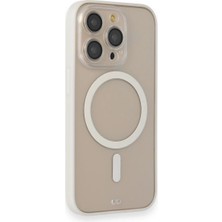 Svoria Store Mey Ithalat®   iPhone 14 Pro Kılıf Grand Magneticsafe Kapak - Beyaz