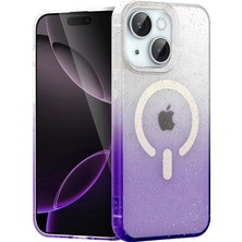Svoria Store Mey Ithalat®   iPhone 15 Plus Pummel Shiny Magsafe Kapak - Mor