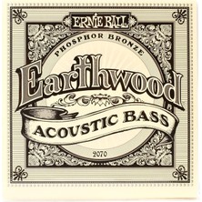 Ernie Ball P02070 Earthwood Fosfor Bronz Akustik Bas Telleri, Ölçü 45-95 Orijinal Versiyon