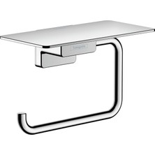 Hansgrohe Tuvalet Kağıdı Tutacağı, Addstoris, Raflı Tuvalet Kağıdı Tutacağı, Krom