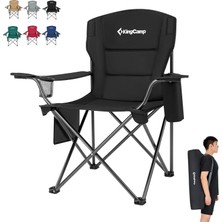 Kingcamp Lotus Xl Cool Ice Ultra Konforlu & Takviyeli Kamp Sandalyesi Black