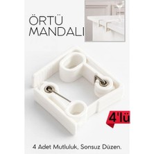 Svoria Store Mey Ithalat® Masa Örtüsü Mandalı Kavisli Plastik 4'lü Yaylı Klips 717060
