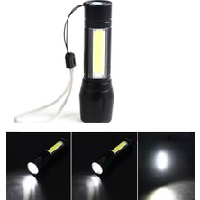 sbodurhome Mini Çok Güçlü Şarjli El Feneri Xpe-Cob LED WT-030