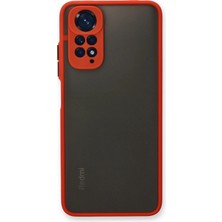 Svoria Store Mey Ithalat®   Redmi Note 11 Kılıf Montreal Silikon Kapak - Kırmızı