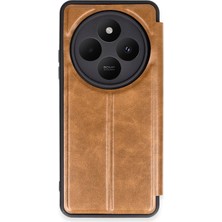 Svoria Store Mey Ithalat®   Redmi 14C Kılıf Flip Cover - Taba
