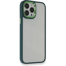 Svoria Store Mey Ithalat®   iPhone 14 Pro Kılıf Dora Kapak - Haki Yeşil