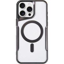 Mey Ithalat®   iPhone 16 Pro Max Kılıf Boyi Magsafe Silikon Kapak - Siyah