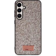 Mey Ithalat®  Samsung Galaxy A55 5g Bright Simli Kapak - Gold